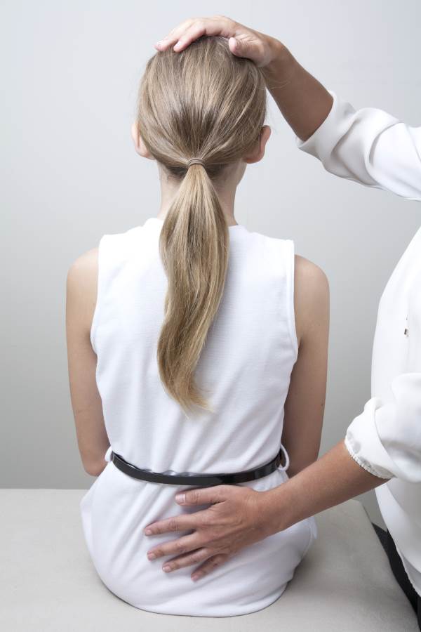 girl having craniosacral treatment